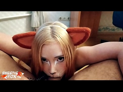 ❤️ Kitsune anameza mboo na kumeza mdomoni Pono ️❤
